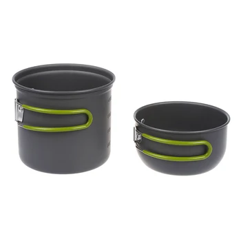 

Camping Hiking Foldable Cookware Set Pot Pan