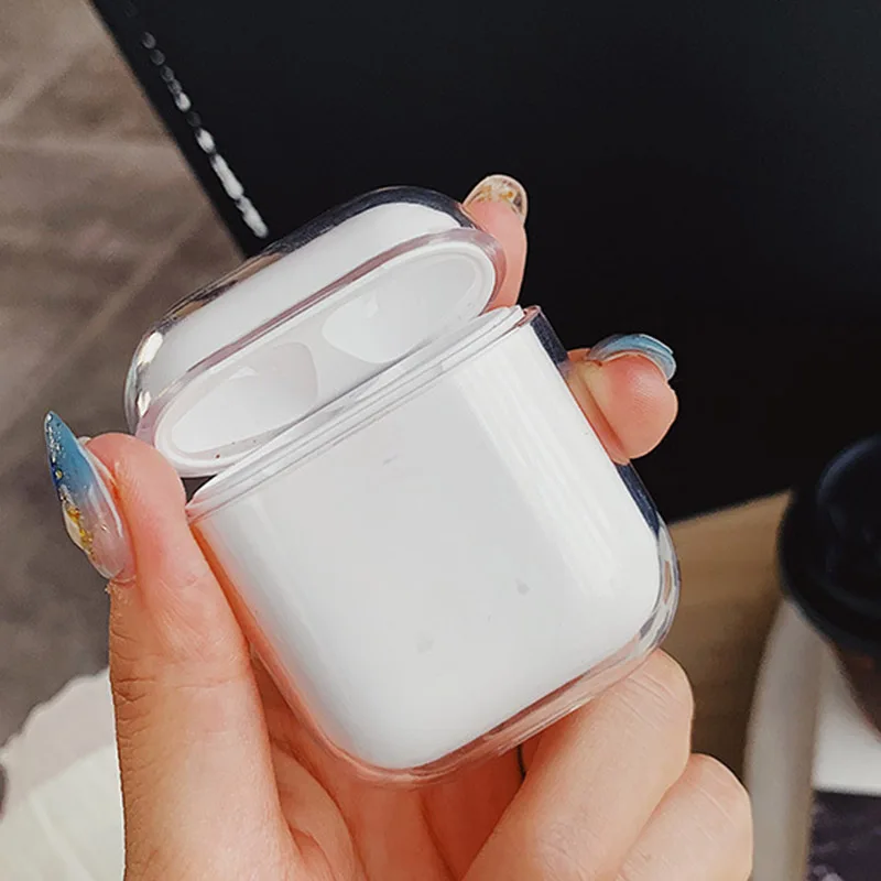 Чехлы для AirPods 2nd прозрачные наушники чехол для Apple Air Pods 1 Зарядная коробка мягкий кристально чистый чехол для Airpods Skin