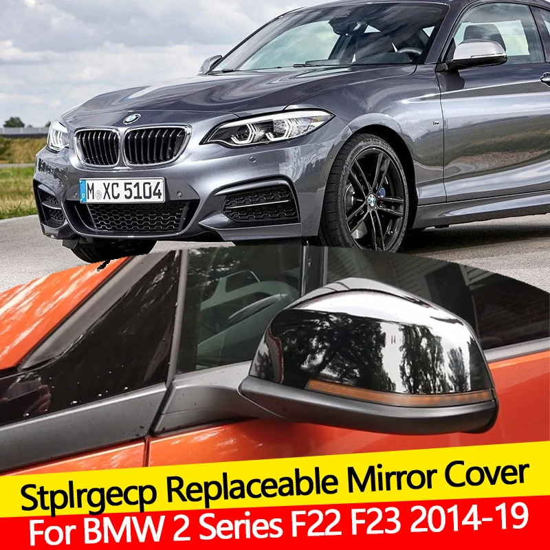 

Для BMW 2 серии F22 F23 218i 220i 228i Coupe & Convertible 2014-2018 яркий черный Автомобильный зеркальный корпус боковое крыло зеркальная Крышка
