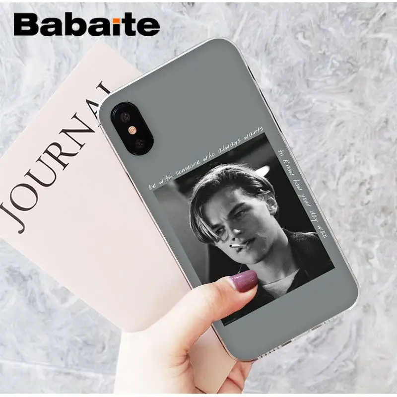 Babaite dicaprio leo young leonardo Новинка чехол для телефона Fundas чехол для iPhone8 7 6 6S Plus X XSMAX 5 5S SE XR 11 11pro 11promax - Цвет: A4
