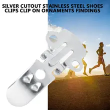 20 шт./компл. пустой Нержавеющая сталь Обувь с цветочным орнаментом зажимы на оптовое серебряное Цвет DIY ремесло пряжки горячие продажи во всем мире