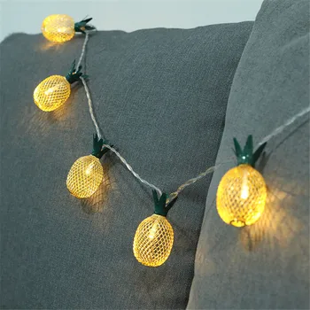 

Pineapple String Lights Battery Operated 2/3M Light String Home Decoration LED Iron Lantern for New Year Holiday Christmas Party