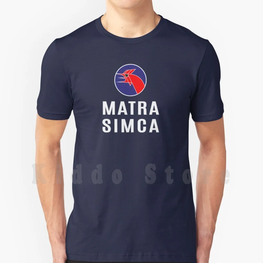 Matra Simca Le Mans 1973 Logo-Maglietta Bianca Cotone Uomo Stampa Fai Da Te Cool Tee Matra Sports Cars Matra Le Mans Le Mans F.