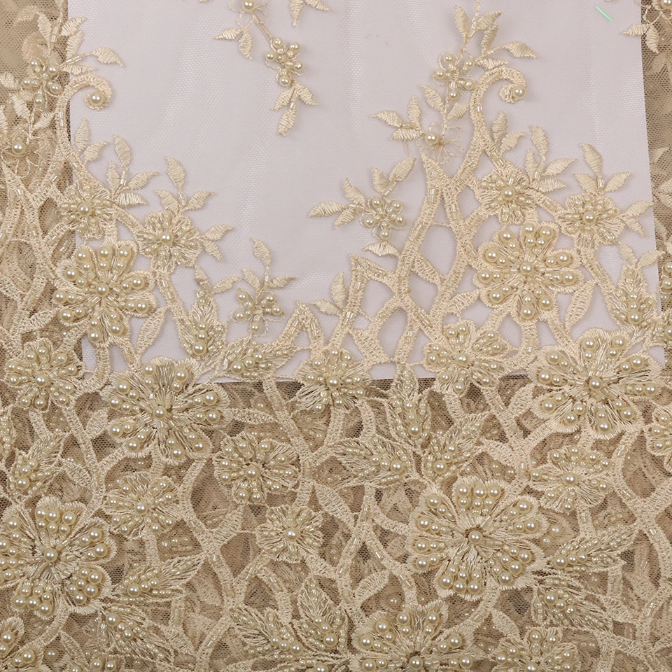 Высококачественная кружевная роскошная кружевная ткань в нигерийском стиле с вышивкой для свадебного платья KS2889B-2