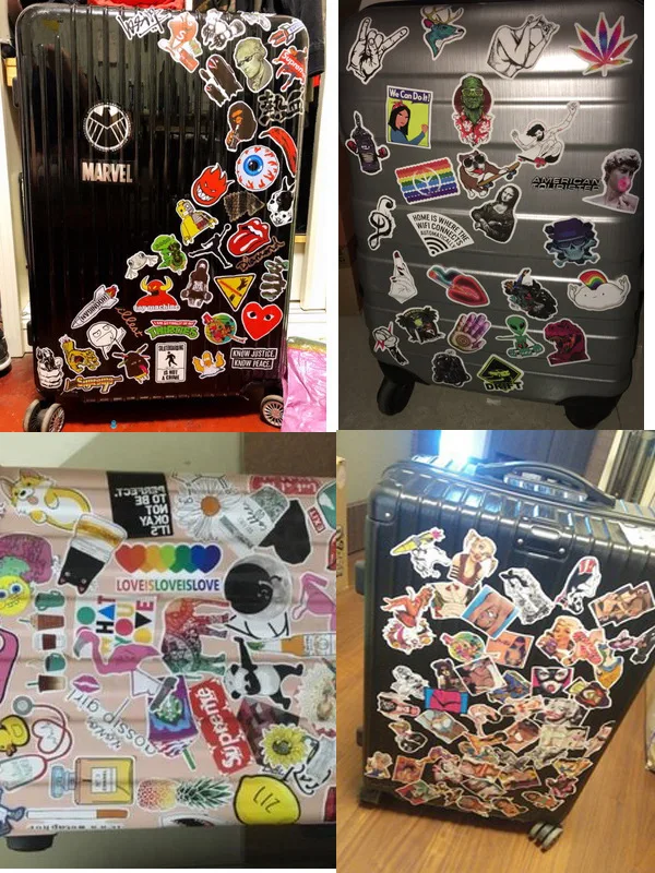 110 шт Смешанные милые наклейки граффити ноутбуки Macbook скейтборды Luggag холодильник автомобильный Дорожный Чехол Ноутбук Шлем водонепроницаемый стикер s