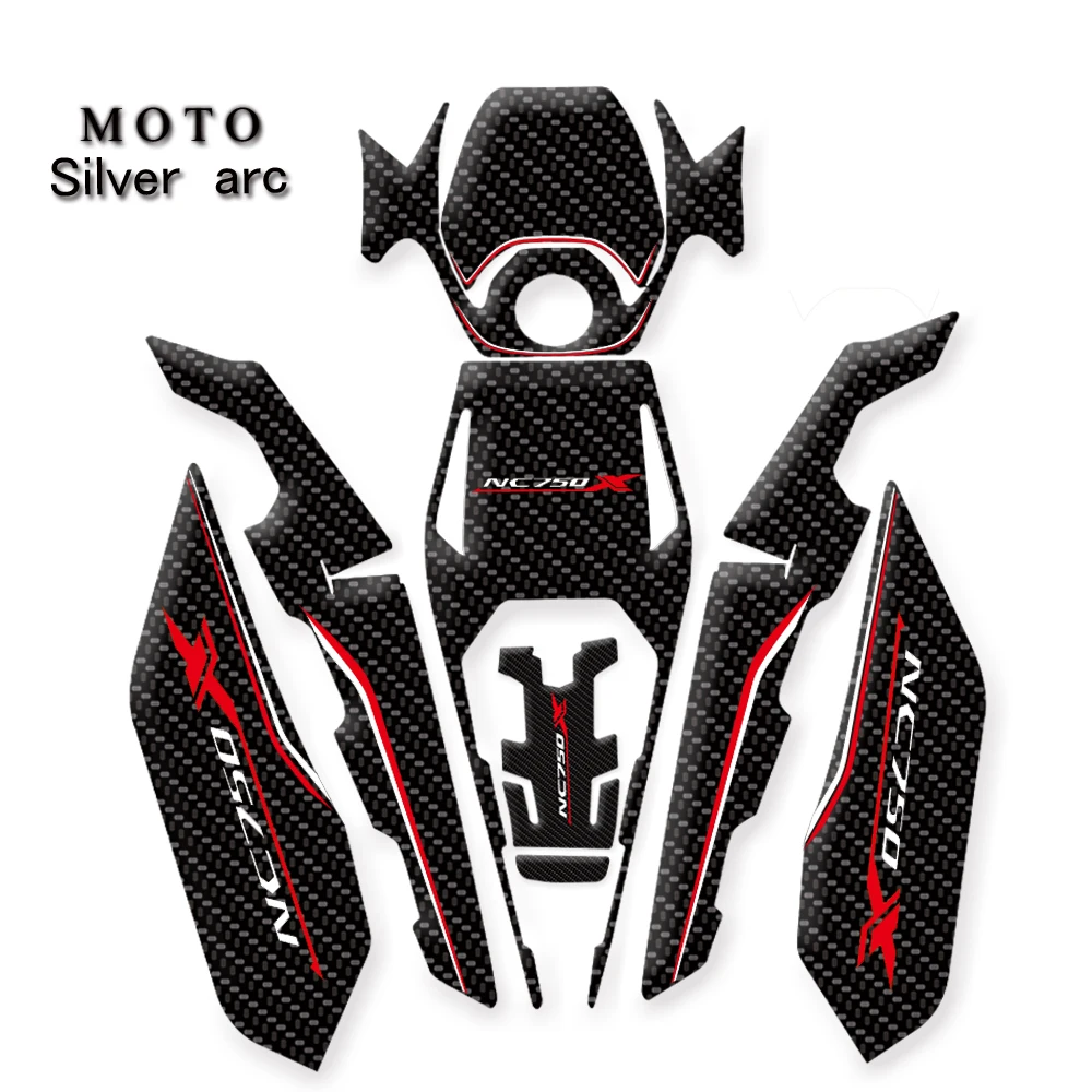 Наклейки на топливный бак мотоцикла наклейки Fishbone защитные для HONDA NC750 NC750X X NC 750 |