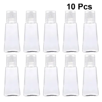 

1/10pcs 30ml Trapezoidal Empty Hand Sanitizer Bottles Refillable Plastic Container Transparent Gel Bottle Bathroom Accessories