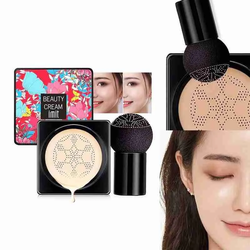 Mushroom Head Air Cushion CC Cream Natural Moisturizing Makeup Oil-control Foundation Cosmetics Cream Concealer BB Whitening