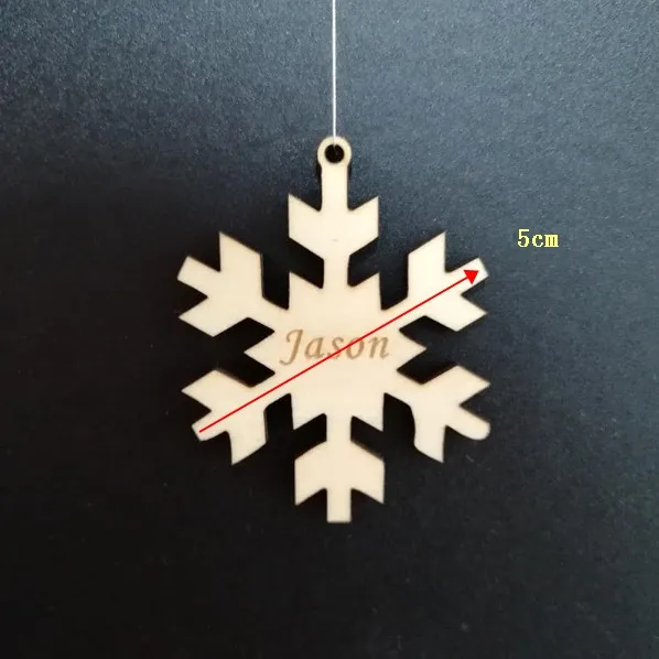 Персонализированные снежинки Рождественские украшения, пользовательские Семейные названия Рождественская елка орнамент, елочные украшения
