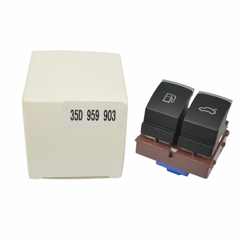 New Chrome Fuel Tank Door Trunk Release Switch For Passat B6 B7 3C