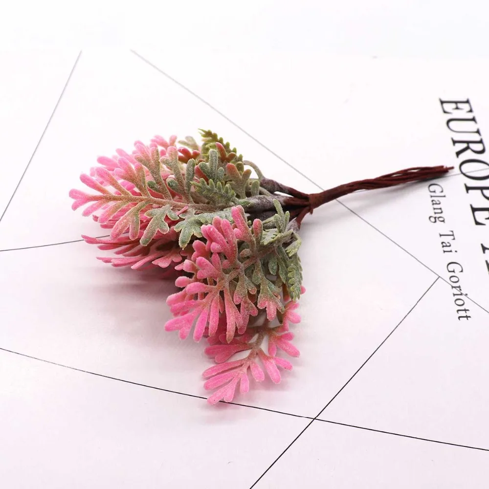 6pcs-DIY-scrapbooking-christmas-garland-artificial-plants-pompon-artificial-flowers-for-home-decor-Handmade-fake-green(16)