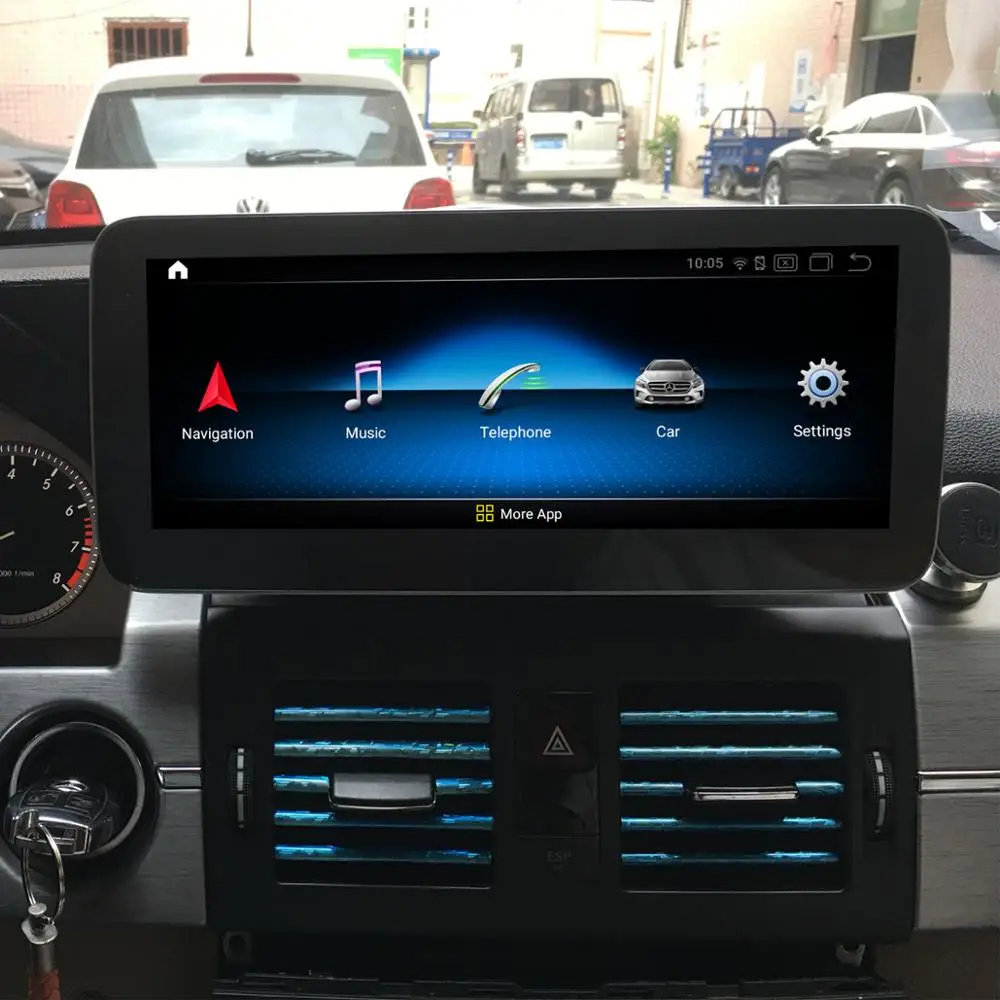 Discount 10.25 inch Touch Screen Android 9.0 Car Multimedia Player for Mercedes Benz GLK 2008-2015 2