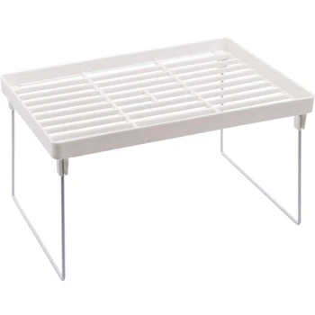 

Clean beautiful dormitory layered storage rack can be superimposed desktop height-increasing shelf plastic partiti