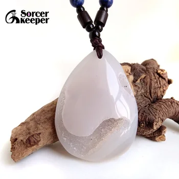 

Real Natural Stone Polished Agates Geode Quartz Crystal Cluster Treasure Bowl Specimen Pendant Necklace For Jewelry Making BD105