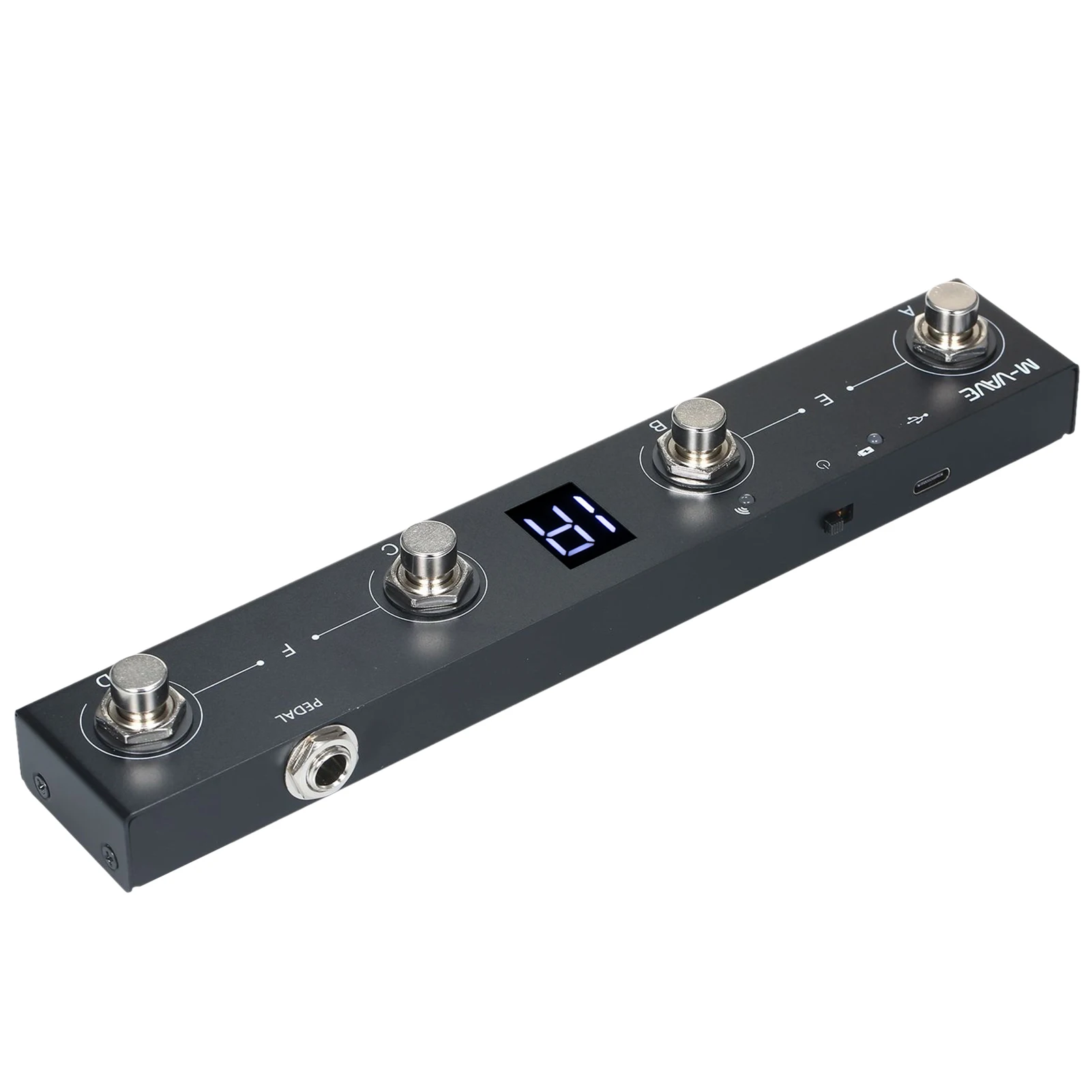 

M-VAVE Chocolate Portable MIDI Foot Controller Pedal 4 Buttons Wireless MIDI Controller with Intelligent APP(CubeSuite) Control