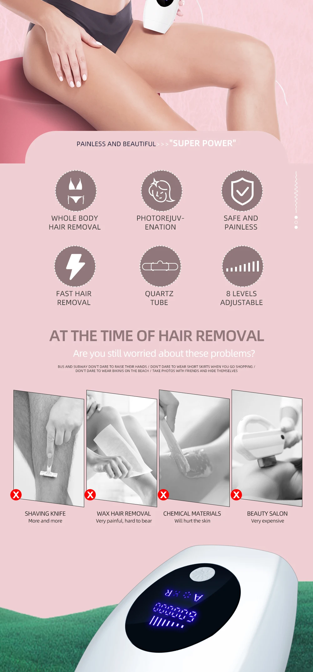 Professional Permanent IPL Laser Depilator = 1MRK.COM