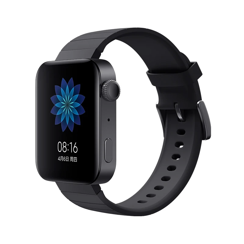 Xiao mi Smart mi часы браслет Android наручные часы Спорт Bluetooth фитнес монитор сердечного ритма трек gps NFC Wi-Fi ESIM телефонный звонок - Цвет: black
