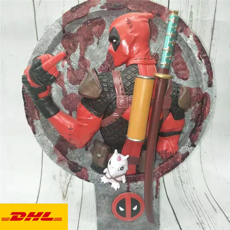 12 "X-men статуя Дэдпул бюст анти-герой половина-длина фото или портрет Рождественский подарок GK фигурка игрушка коробка 32 см V1123