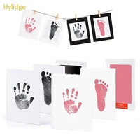 Safe Non-toxic Baby Footprints Handprint No Touch Skin Inkless Ink Pads Kits for 0-6 months Newborn Pet Dog Paw Prints Souvenir 1