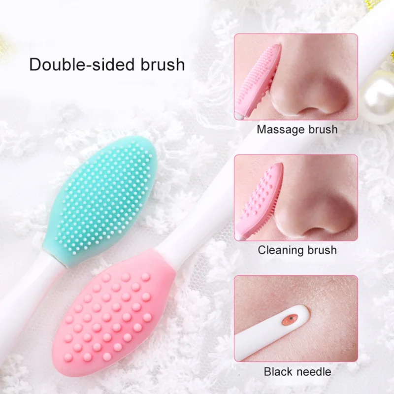 

Silicone Remover Brush Handle Blackhead Facial Cleaning Pimple Deep Cleaning Skin Tool HOT HOT