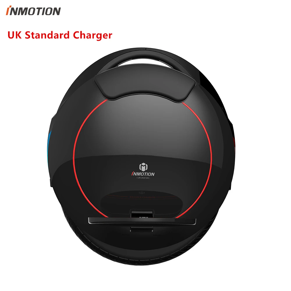Электрический самокат INMOTION V5F, Одноколесный самобалансирующийся, EUC с декоративными лампами, Одноколесный самокат - Цвет: V5F UK Plug-Black