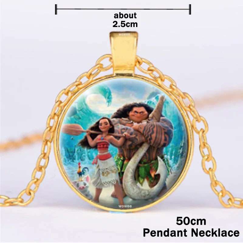 1pc Necklace 50cm 6 шт./компл. с героями мультфильма «Моана»; день рождения поставки разлив нефти свистки на день рождения для детей с героями мультфильма «Моана»; вечерние свадебные сувениры украшения Шум создатель игрушек - Цвет: 1pc Necklace 50cm