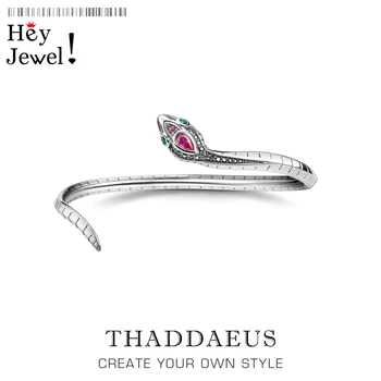 Bangles Snake Europe Style Fine Jewelry For Women,2021 Spring Brand New Bohemia Seduction Gift In Blackened 925 Sterling Silver