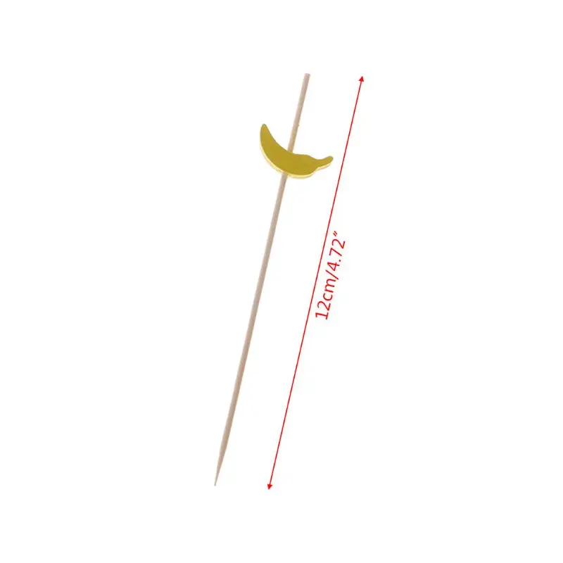 100pcs Food Picks Dessert Buffet Fruit Salad Fork Cake Muffin Party Sticks Cocktail Toothpicks