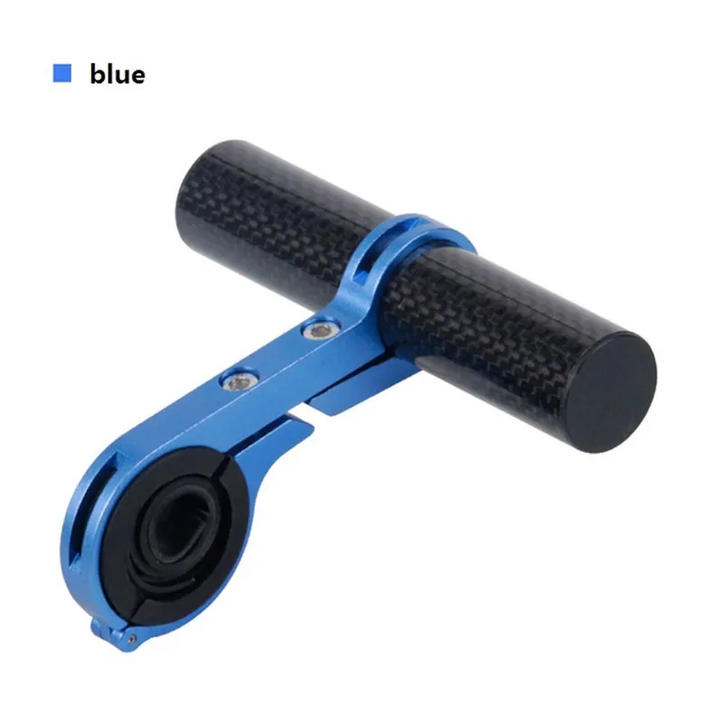 10cm blue Велосипедный Руль держатель велосипеда фонарик ручка бар 20 см 10 см углеродное волокно расширитель для велосипеда кронштейн Аксессуары для велосипеда - Цвет: 10cm blue