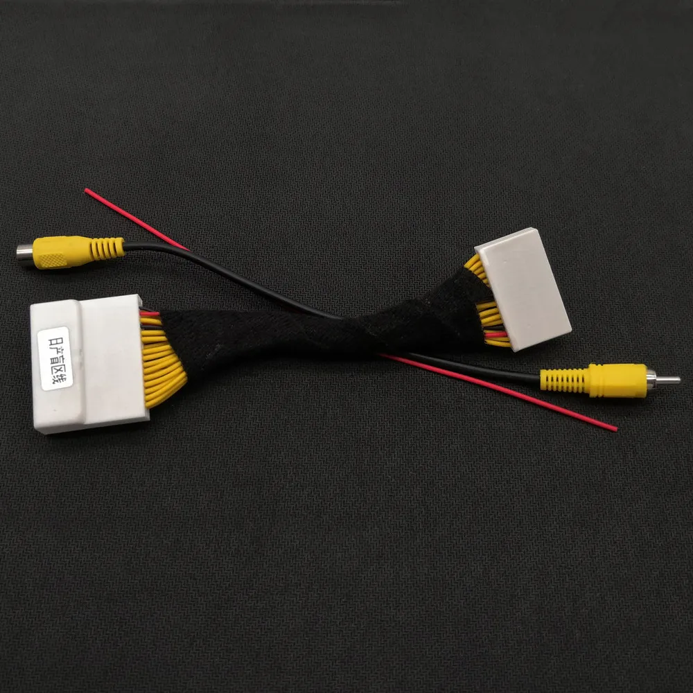 

32Pin Original Video Input Switch RCA Adapter Cable For Nissan New Sylphy Tiida Teana Bluebird Venucia add 360 Camera