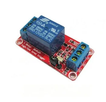 

New 12V 1 Channel Relay Module Board Shield with optocoupler Support High and Low Level Trigger 1Pcs