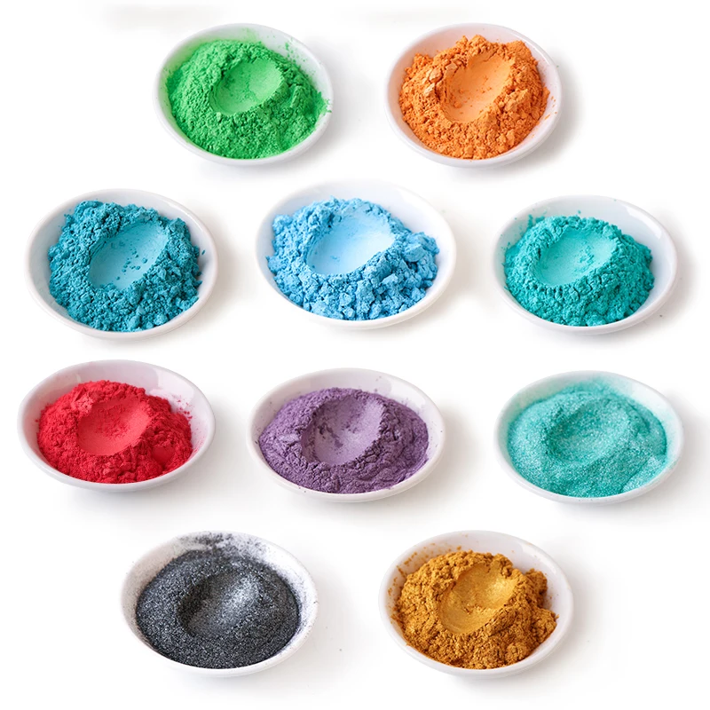 Natural Mineral Mica Powder DIY For Soap Colorant Shimmer Metallic Eyeshadow Skin Care Makeup Making Epoxy Resin Dye Powder 50g