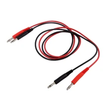 4 мм банан штекер в форме банана провода кабель Соединительный 20 см красный и черный