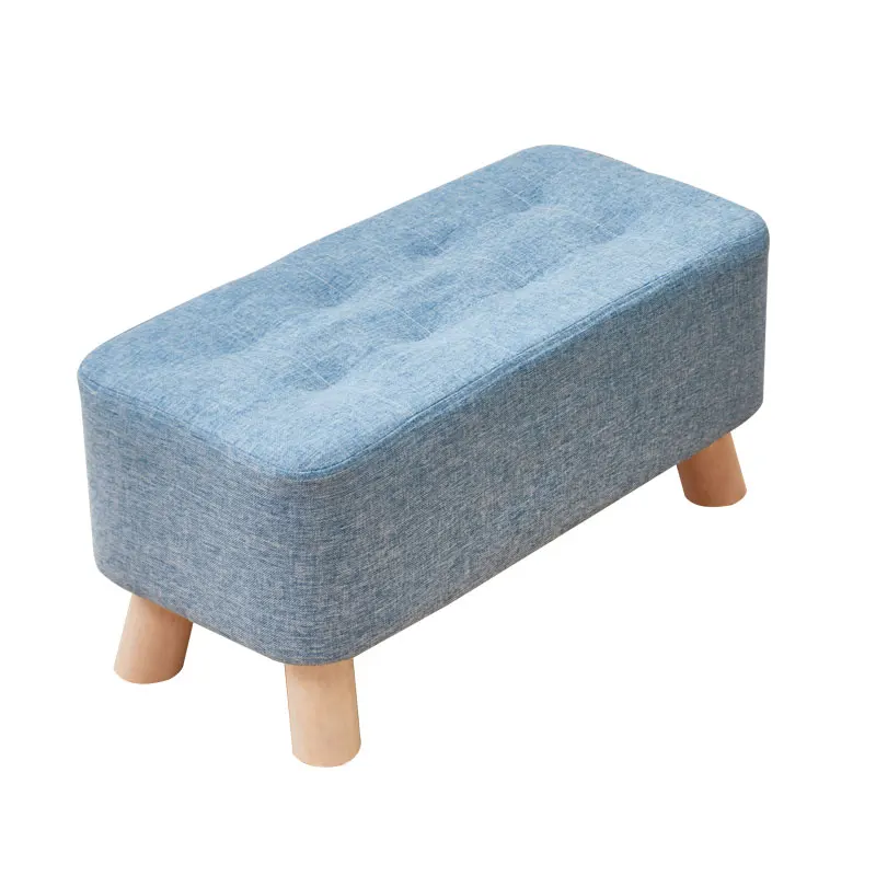 Маленькая Скандинавская обувь скамейка Простой Модный тканевый диван стул