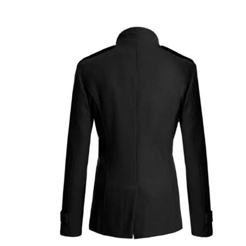 Тренчкот мужской Британский тонкий двубортный акриловый мужской длинный тренчкот с отложным воротником тренчкот с длинным рукавом мужская куртка