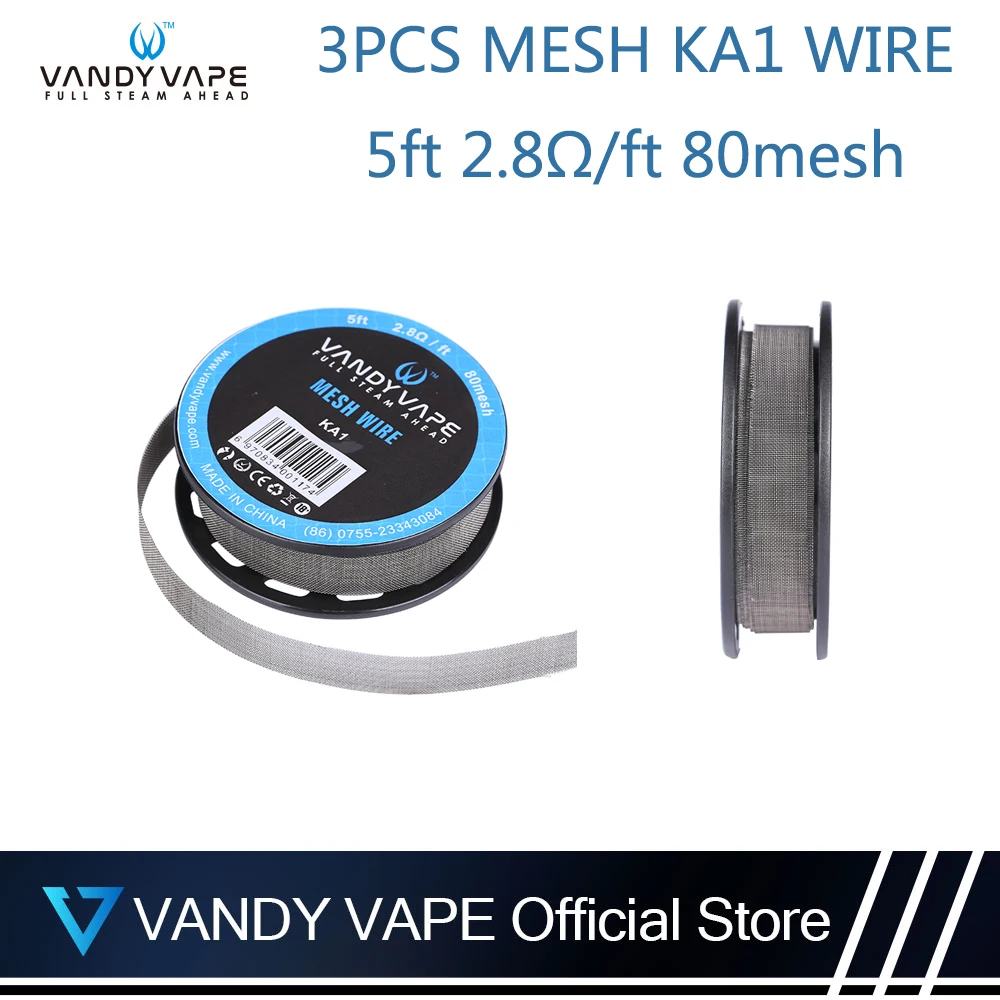 Оригинальный вейп Vandy KA1 2 8 Ом 80 ядер 5 футов 3 шт.|vape wire|atomizer wirerda wire |
