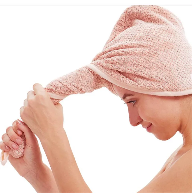 Полотенце-накидка для волос, тюрбан из микрофибры Быстросохнущий полотенце для душа, антифризовая Волшебная сушилка, сухая шапка для волос, накидка для ванной(R246