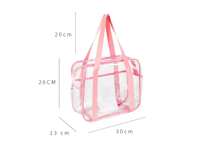 Large Capacity PVC Summer Waterproof Transparent Shoulder Beach Bag Women Messenger Bags High Quality PVC Crossbody Swimming Bag