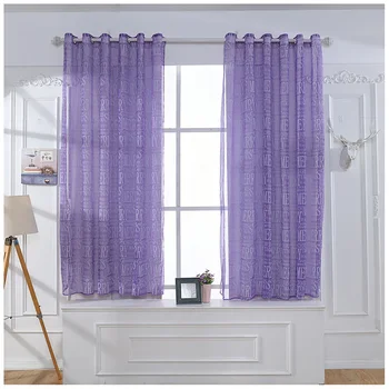 

Lychee Merry Letter Printed Window Tulle Curtains Organza Voile Curtain for Living Room Modern Window Curtains