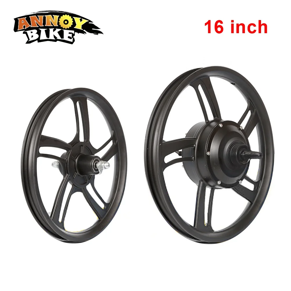 12-14-16-Front-Wheel-And-Rear-Drive-Wheel-Kit-High-Speed-Motor-48V250W-Brushless-Gear (2)