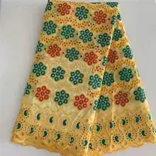 AF! Лучшие продажи нигерийские перфорированные хлопчатобумажные кружевные ткани высокого качества африканские кружевные ткани кружевной хлопковый материал! J91015