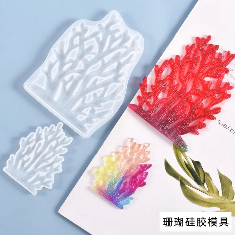 

Crystal Silicone Mold Sea Coral Epoxy Resin Mold Decoration DIY Creative Handmade Jewelry Crafts Making Accessaries