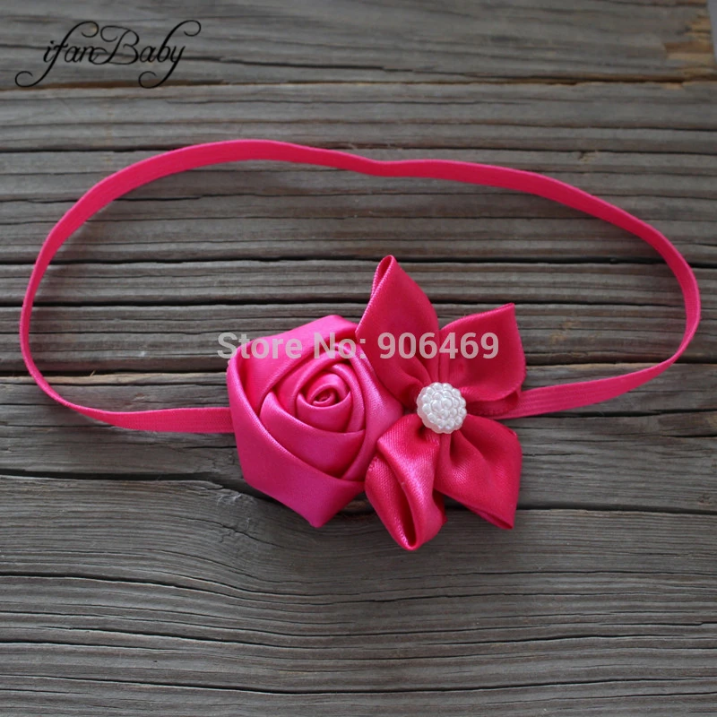 kids nylon headband girl flower headband accessories (16)