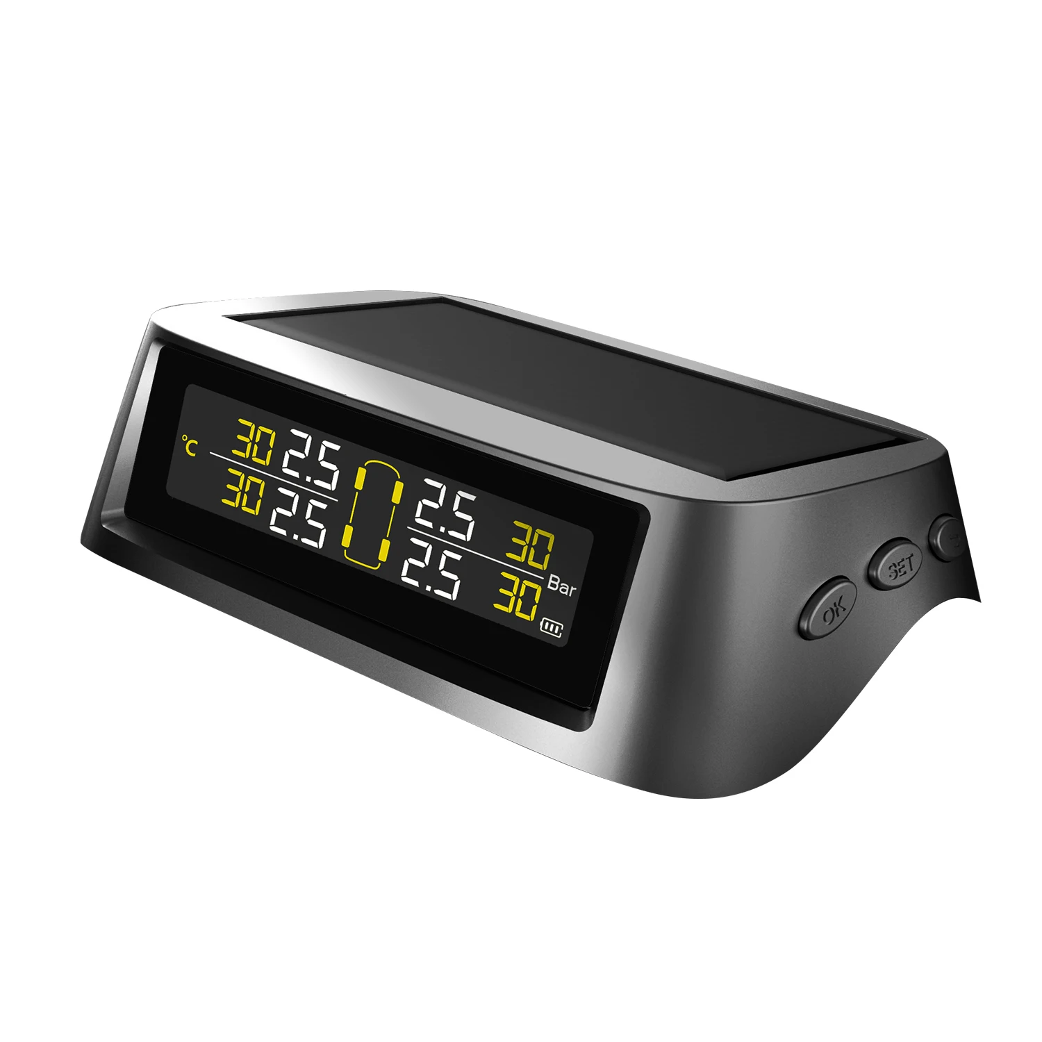 Автомобильный TPMS датчик давления в шинах Система мониторинга Беспроводная и usb зарядка система обнаружения давления в шинах с 4 внешними датчиками s