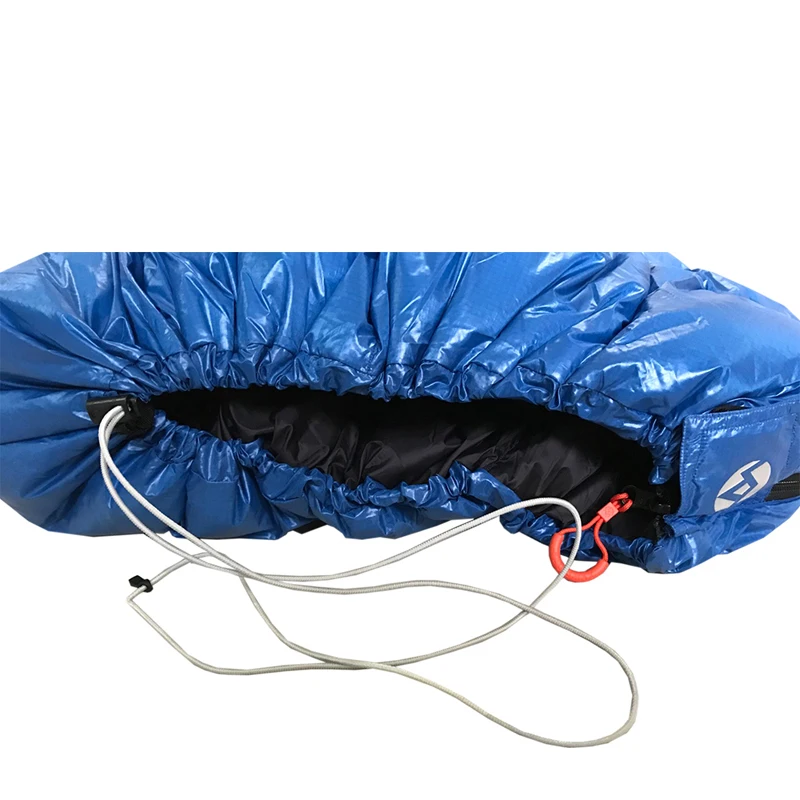Rectangle Blue Sleeping Bag Ultra-light Envelope type White Duck Down Camping Hiking Outdoor Sleeping Bag