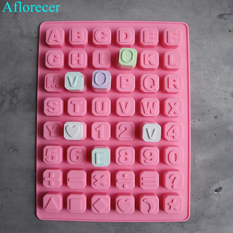 Capital letter concrete mold aromatherapy gypsum plaster crafts silicon mould English alphabet DIY chocolate molds