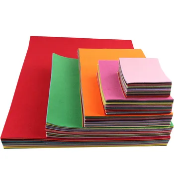 

1MM Multi Size Colorful Fabric Cloth Polyester NonWoven Felts For Home Wedding Party Decoration Crafts Needlework Sewing Supply