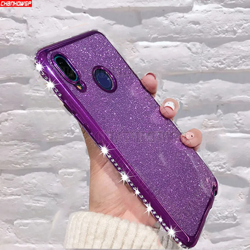 Блестящий чехол со стразами для Xiaomi Redmi Note 8 7 6 5 Pro 7A 6A K20 мягкий из ТПУ Mi 9T 9 SE A3 A2 Lite CC9