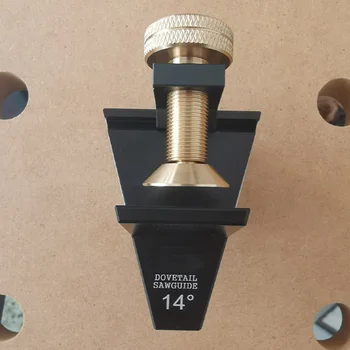 

Universal Durable Joinery Cutting Threaded Aluminum Alloy Crafts Woodworking Tool Adjustable Fixing DIY Work Dovetail Saw Guide