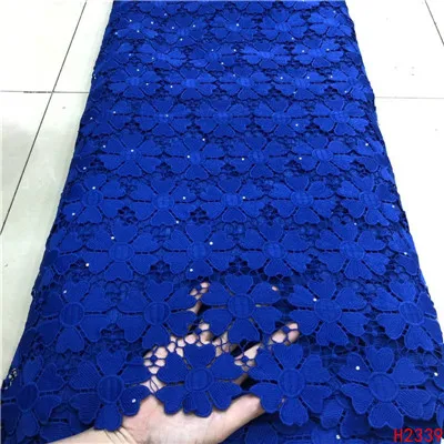 Tissu africain broderie coton нигерийский шнур кружевной ткани высокое качество Гипюр Вышивка Французская ткань кружево для вечернего платья - Цвет: As Picture